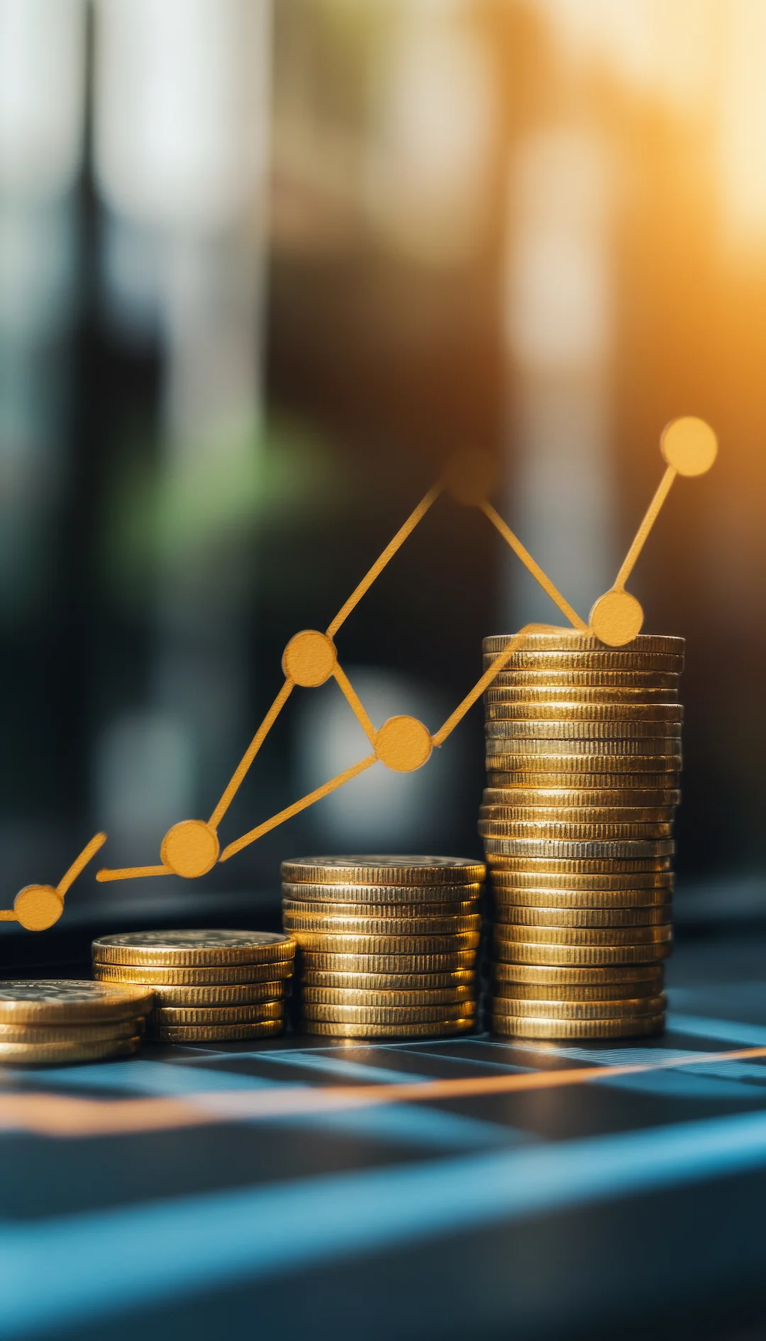 Advisor reviewing portfolio performance charts for long-term wealth planning